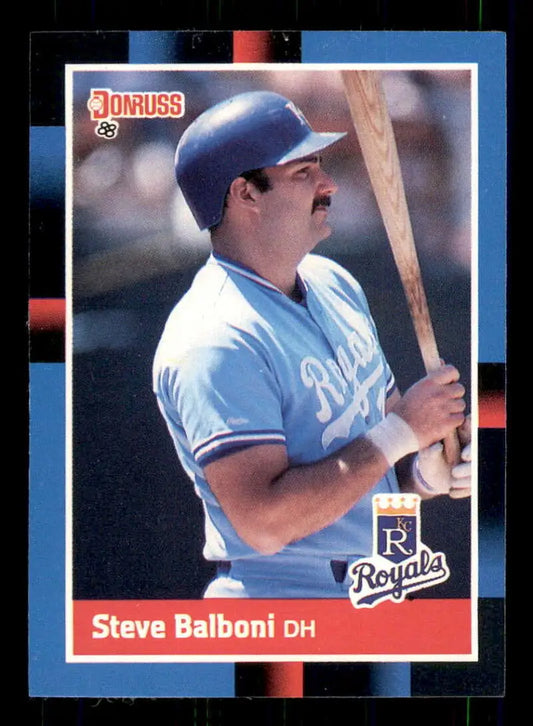 1988 Donruss #424 Steve Balboni NM-MT Kansas City Royals Baseball Card - Baseball Card Single