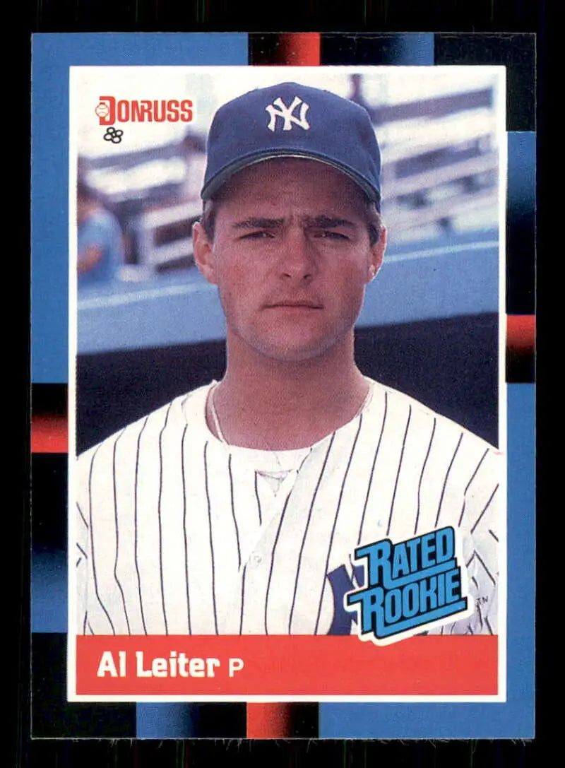 1988 Donruss #43 Al Leiter NM-MT RC Rookie New York Yankees Baseball Card - Baseball Card Single
