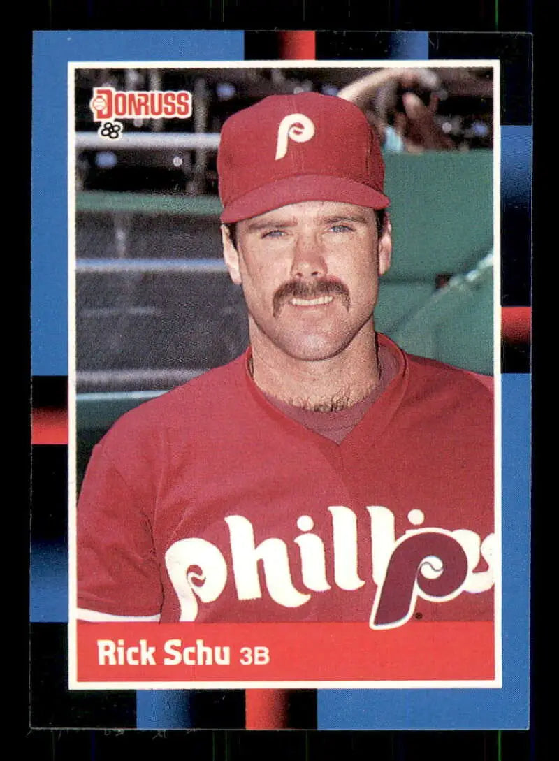 1988 Donruss #432 Rick Schu NM-MT Philadelphia Phillies Baseball Card - Baseball Card Single