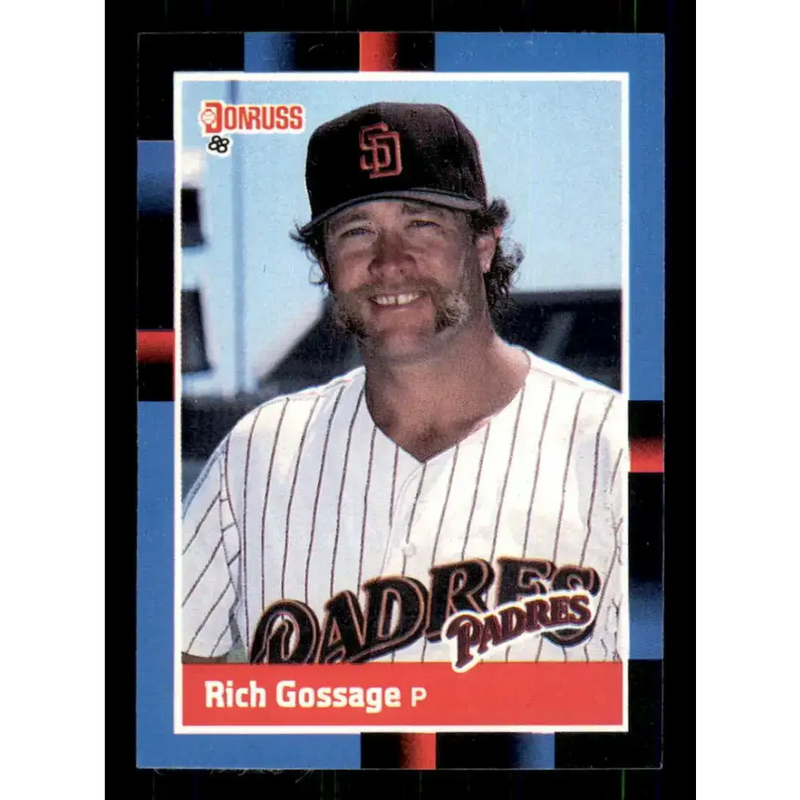 1988 Donruss #434 Rich Gossage EX San Diego Padres Baseball Card - Baseball Card Single