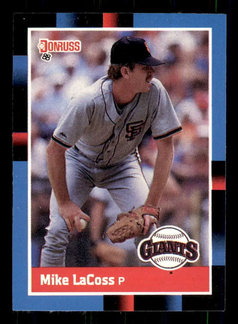 1988 Donruss #436 Mike LaCoss NM-MT San Francisco Giants Baseball Card - Baseball Card Single