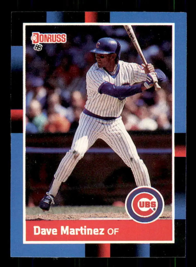 1988 Donruss #438 Dave Martinez NM-MT Chicago Cubs Baseball Card - Baseball Card Single