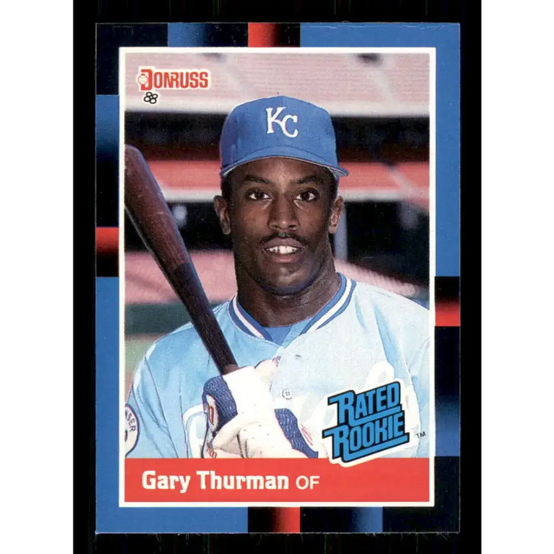 1988 Donruss #44 Gary Thurman EX Kansas City Royals Baseball Card - Baseball Card Single