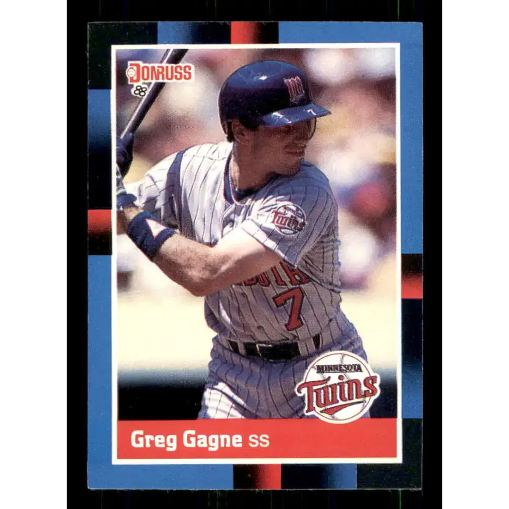 1988 Donruss #441 Greg Gagne EX Minnesota Twins Baseball Card - Baseball Card Single