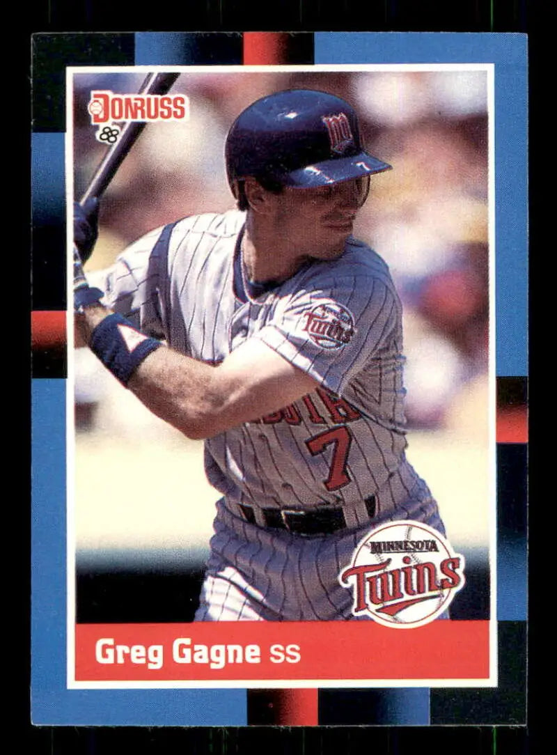 1988 Donruss #441 Greg Gagne NM-MT Minnesota Twins Baseball Card - Baseball Card Single