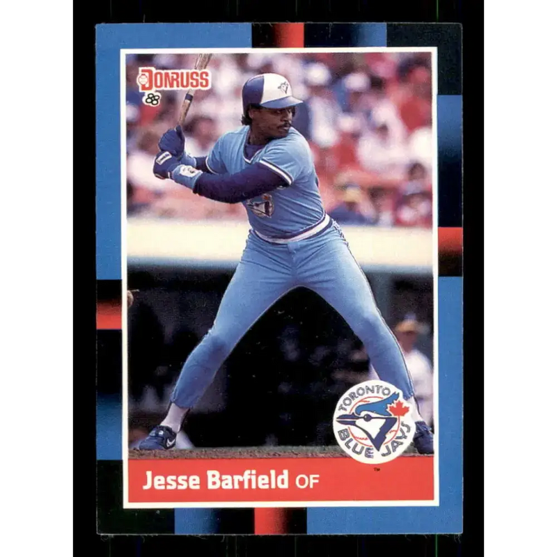 1988 Donruss #442 Jesse Barfield EX Toronto Blue Jays Baseball Card - Baseball Card Single