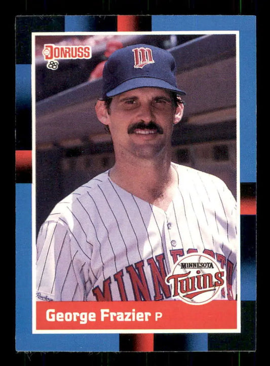 1988 Donruss #443 George Frazier NM-MT Minnesota Twins Baseball Card - Baseball Card Single