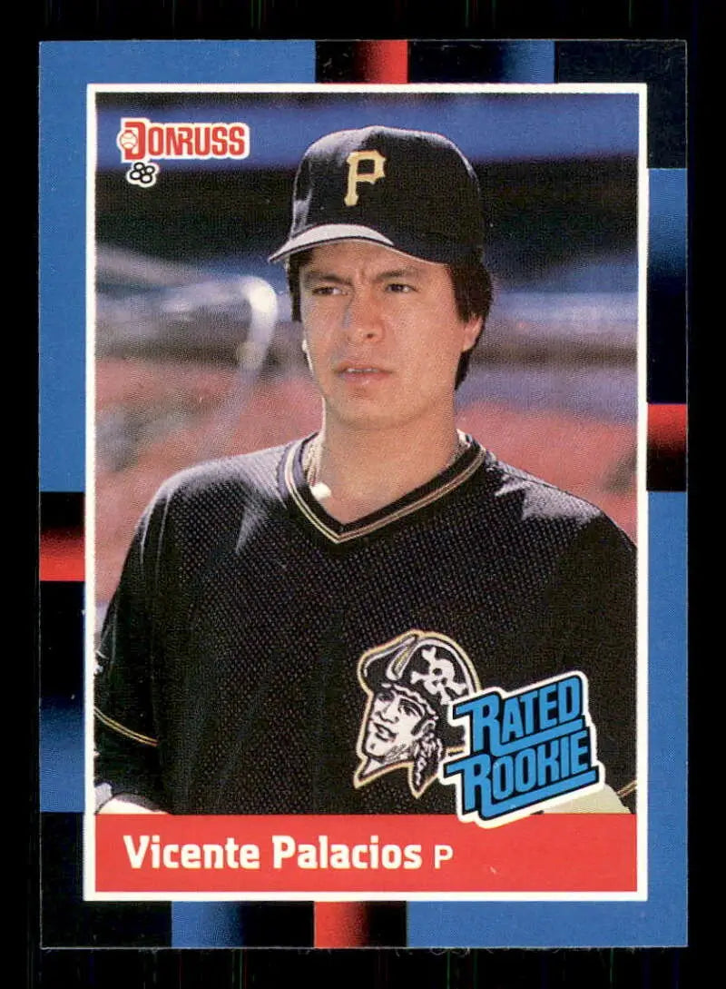 1988 Donruss #45 Vicente Palacios/ NM-MT RC Rookie Pittsburgh Pirates Baseball Card - Baseball Card Single