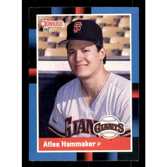 1988 Donruss #450 Atlee Hammaker EX San Francisco Giants Baseball Card