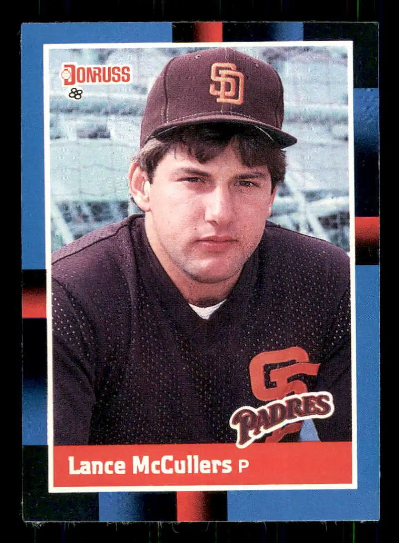 1988 Donruss #451 Lance McCullers NM-MT San Diego Padres Baseball Card - Baseball Card Single