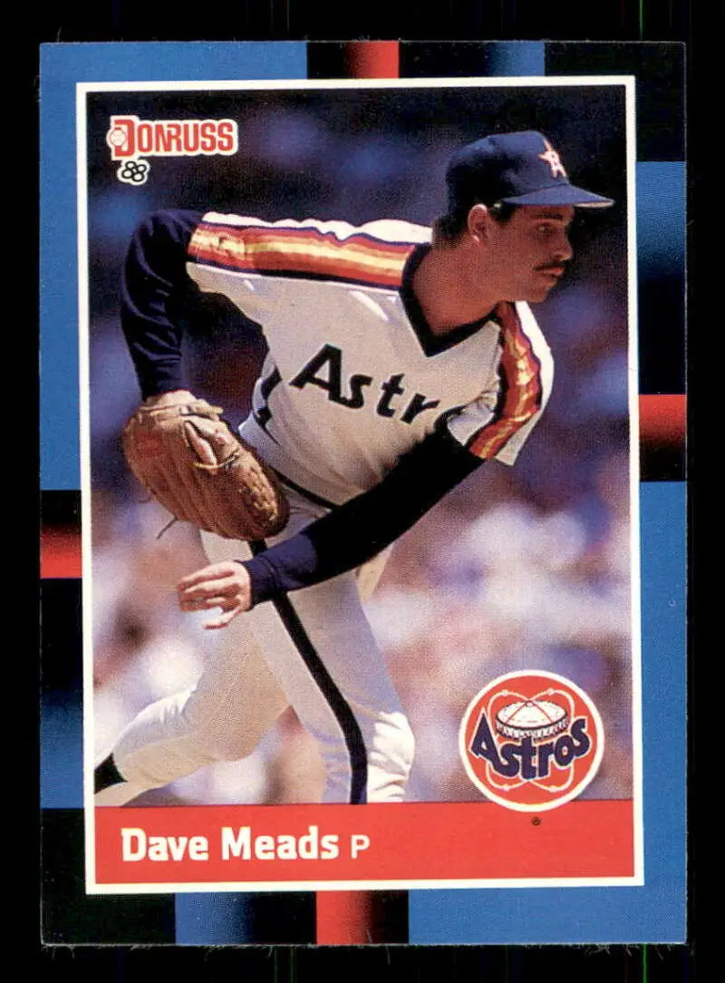 1988 Donruss #455 Dave Meads NM-MT RC Rookie Houston Astros Baseball Card - Baseball Card Single