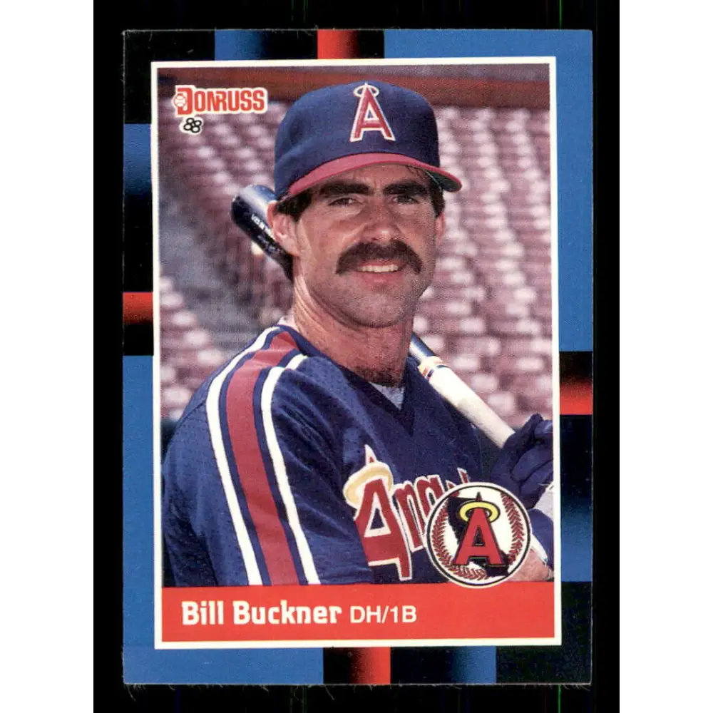 1988 Donruss #456 Bill Buckner EX California Angels Baseball Card Image 1
