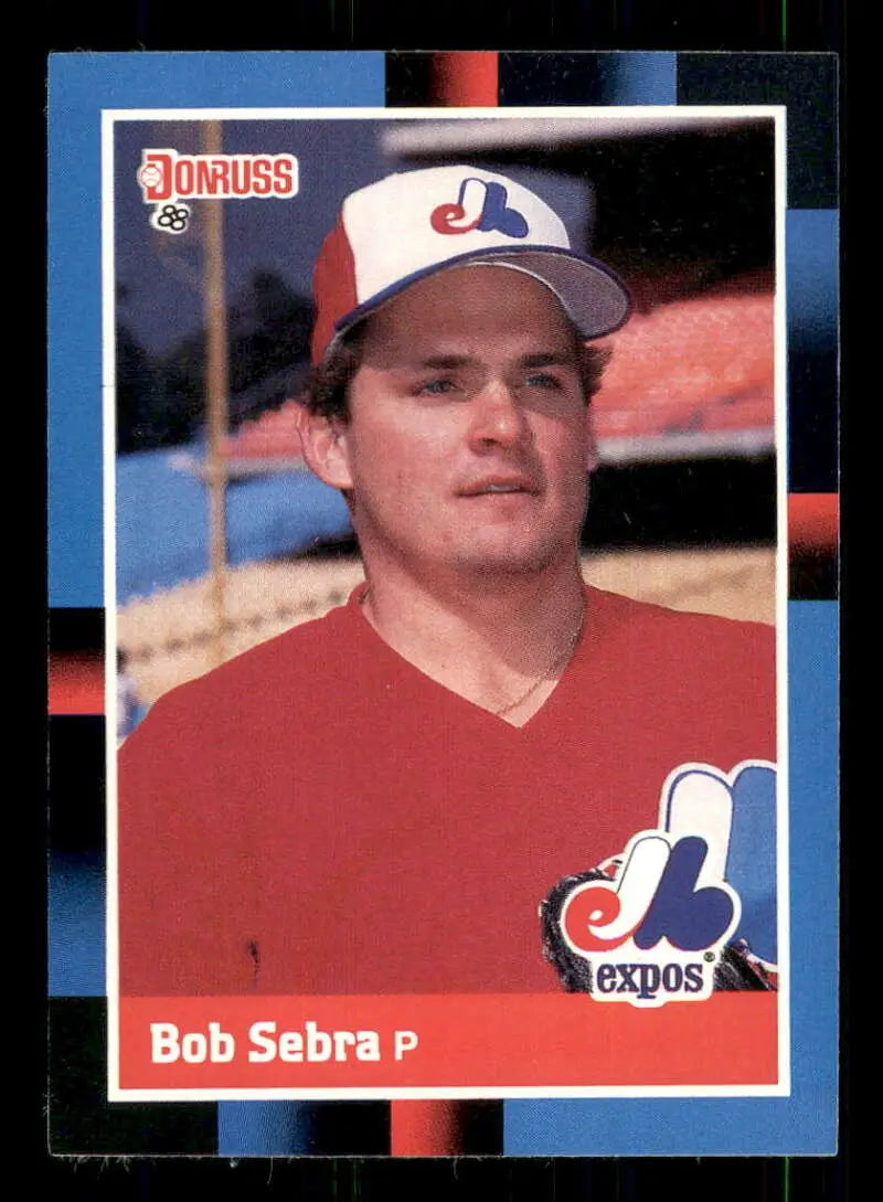 1988 Donruss #458 Bob Sebra NM-MT Montreal Expos Baseball Card - Baseball Card Single