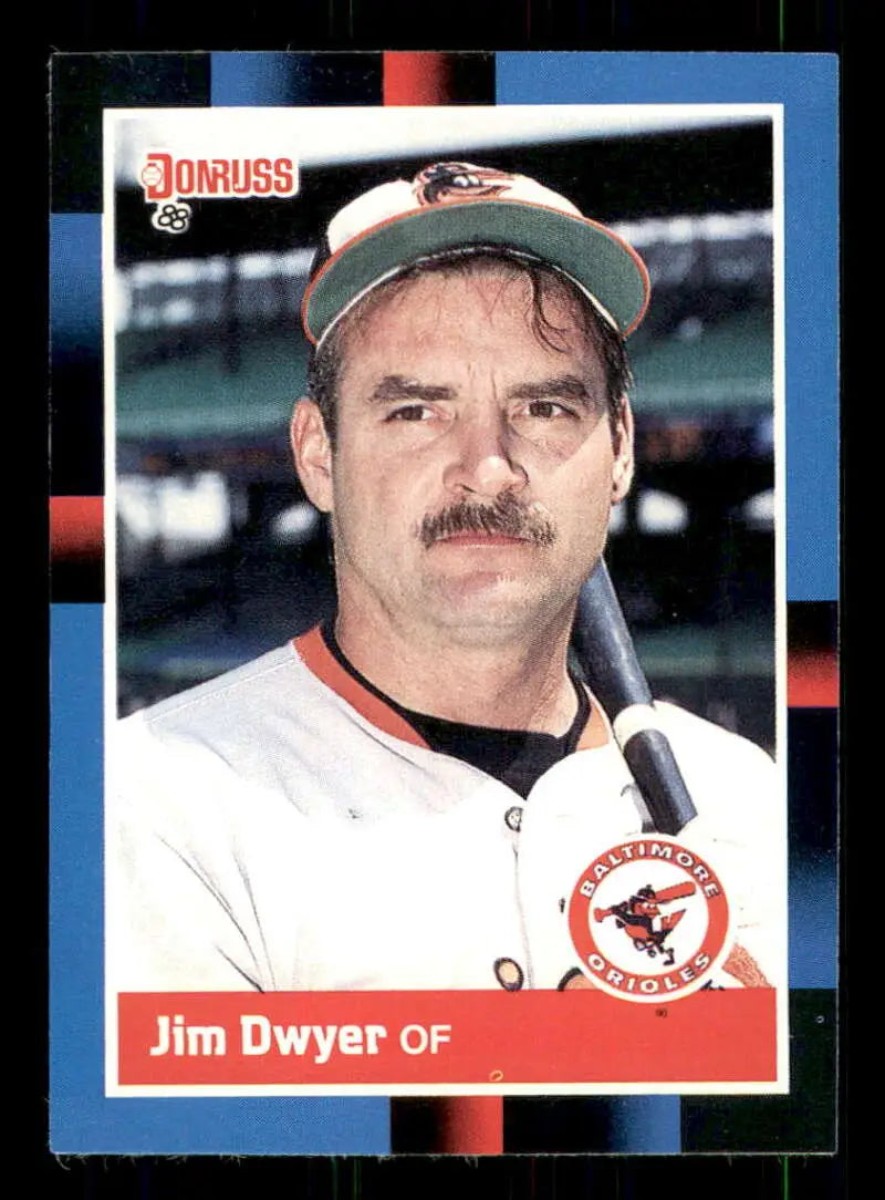1988 Donruss #459 Jim Dwyer NM-MT Baltimore Orioles Baseball Card - Baseball Card Single