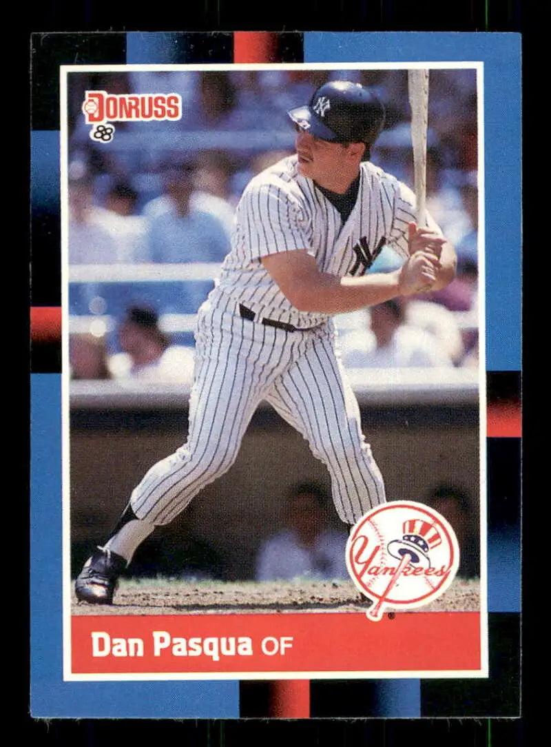1988 Donruss #463 Dan Pasqua NM-MT New York Yankees Baseball Card - Baseball Card Single