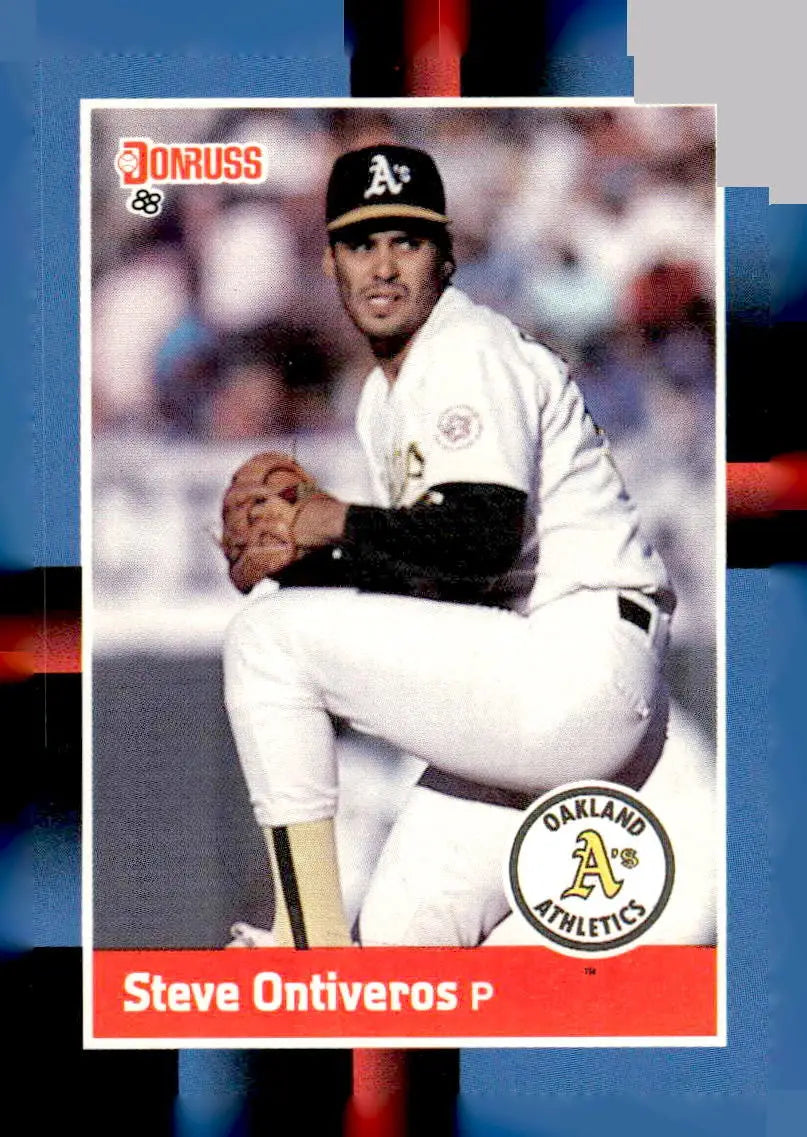 1988 Donruss Steve Ontiveros baseball card #467 featuring Steve Ontiveros in a collectible card image