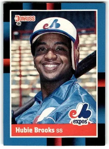Original gloss Hubie Brooks baseball card from 1988 Donruss NM Near Mint Simply Sandoval