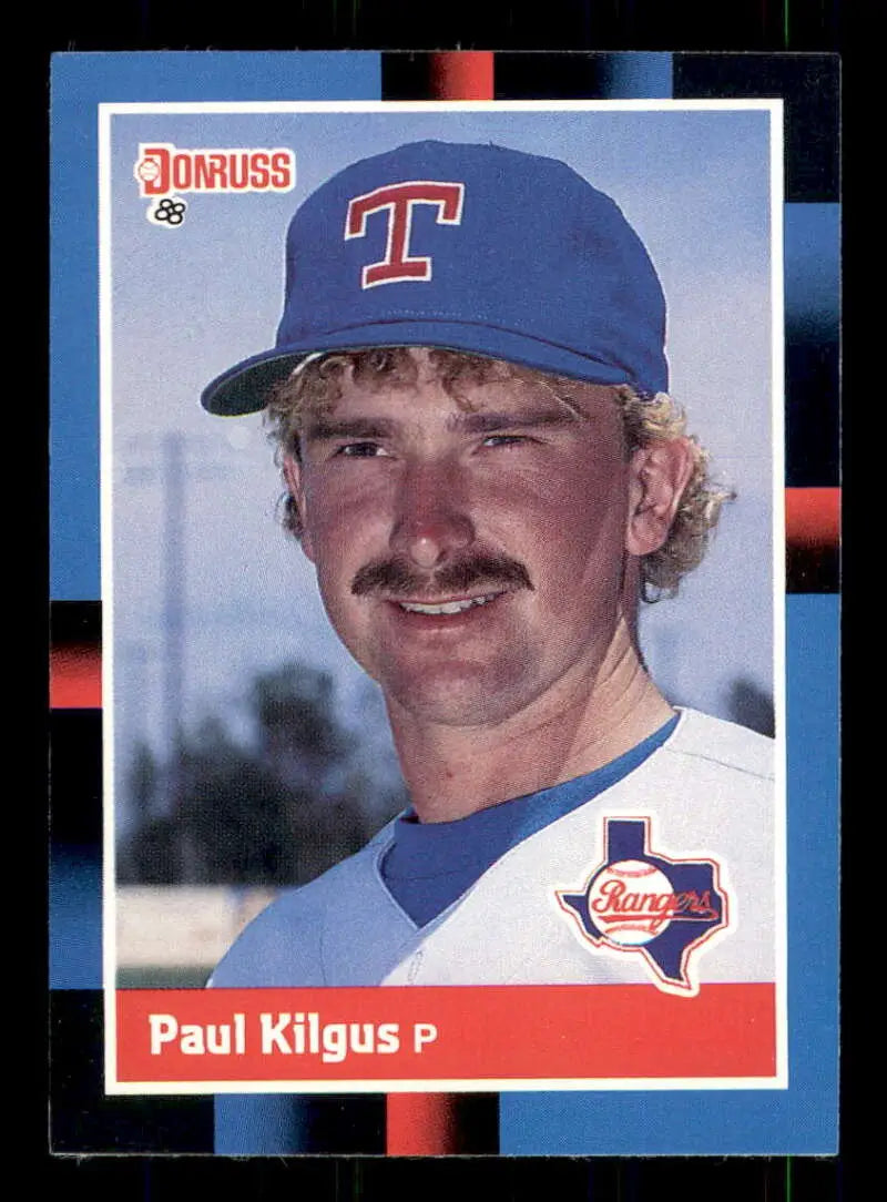 1988 Donruss #469 Paul Kilgus NM-MT RC Rookie Texas Rangers Baseball Card - Baseball Card Single