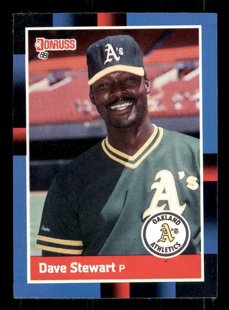 1988 Donruss #472 Dave Stewart NM-MT Oakland Athletics Baseball Card - Baseball Card Single