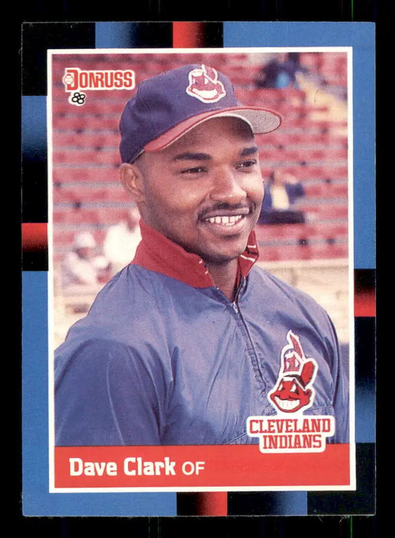 1988 Donruss #473 Dave Clark NM-MT Cleveland Indians Baseball Card - Baseball Card Single