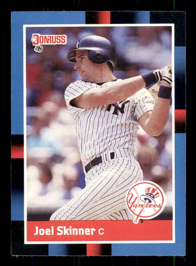 1988 Donruss #474 Joel Skinner NM-MT New York Yankees Baseball Card - Baseball Card Single