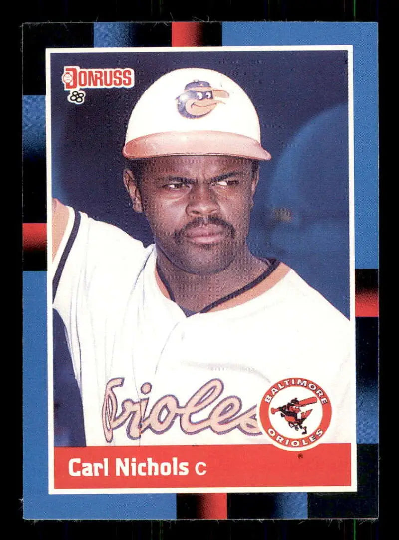 1988 Donruss #477 Carl Nichols NM-MT RC Rookie Baltimore Orioles Baseball Card - Baseball Card Single