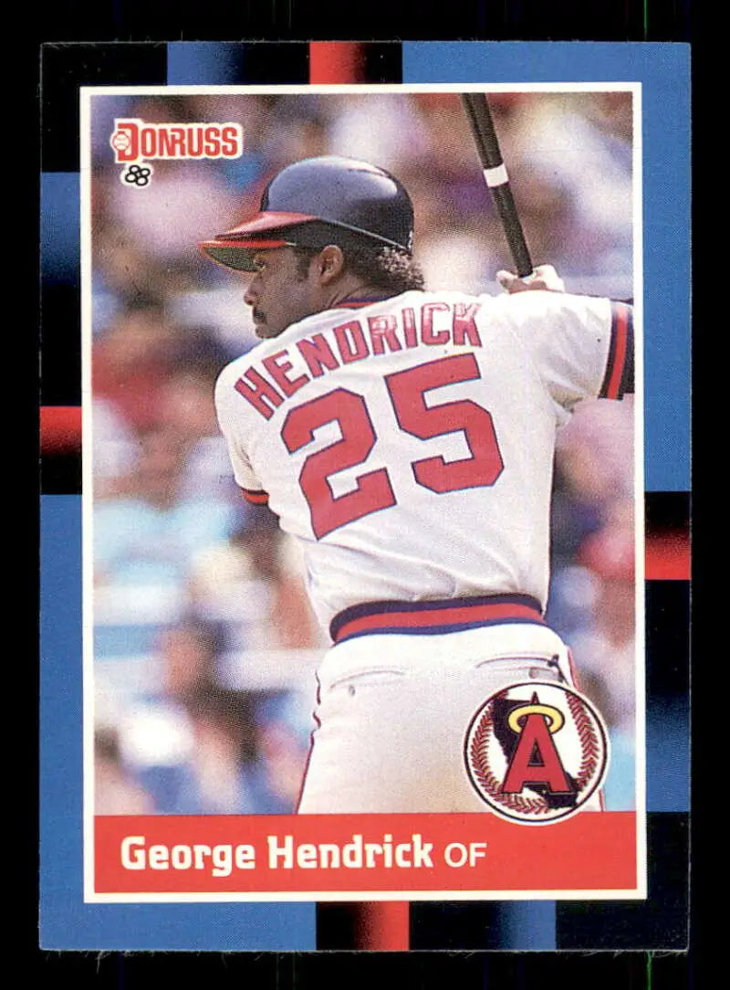 1988 Donruss #479 George Hendrick NM-MT California Angels Baseball Card - Baseball Card Single