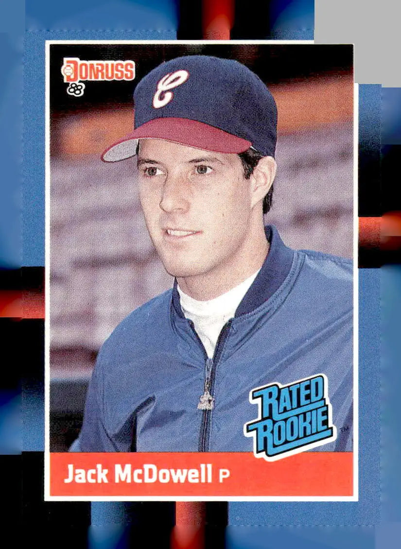 1988 Donruss Rated Rookie baseball card featuring Jack McDowell 47C Jack McDowell