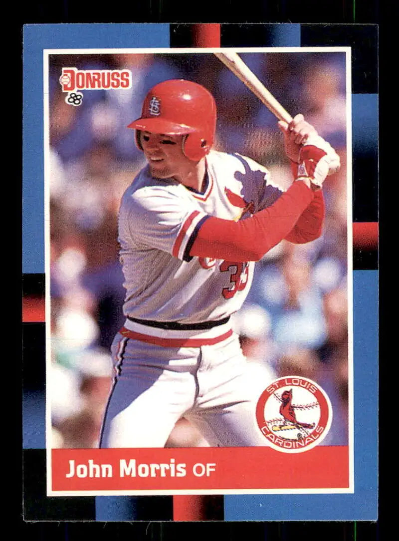 1988 Donruss #480 John Morris NM-MT St. Louis Cardinals Baseball Card - Baseball Card Single