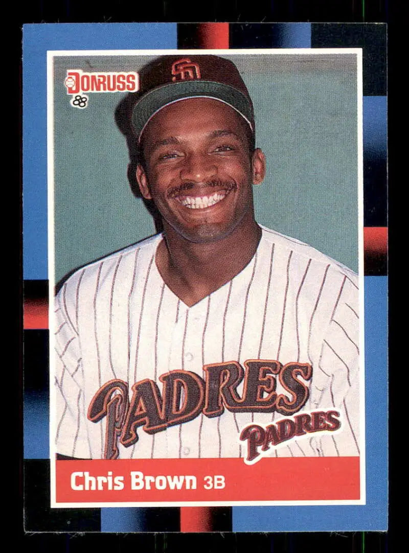 1988 Donruss #483 Chris Brown NM-MT San Diego Padres Baseball Card - Baseball Card Single