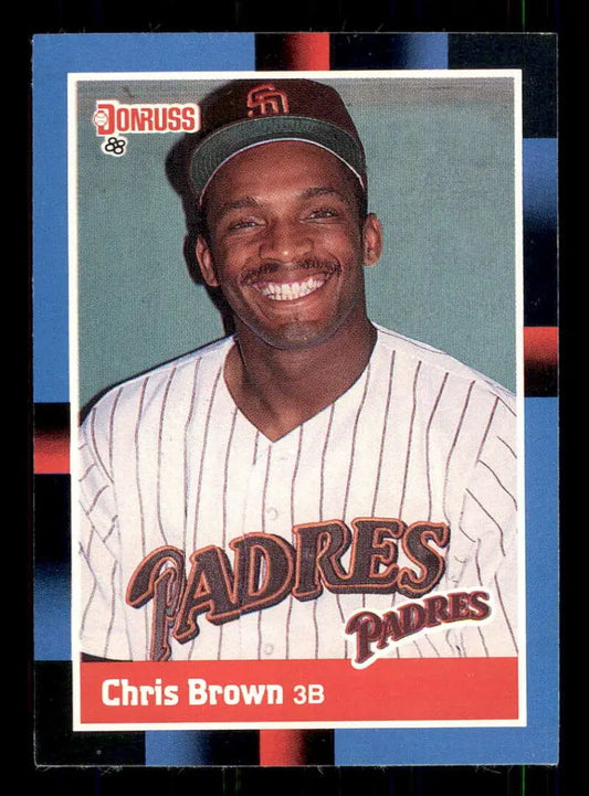 1988 Donruss #483 Chris Brown NM-MT San Diego Padres Baseball Card - Baseball Card Single