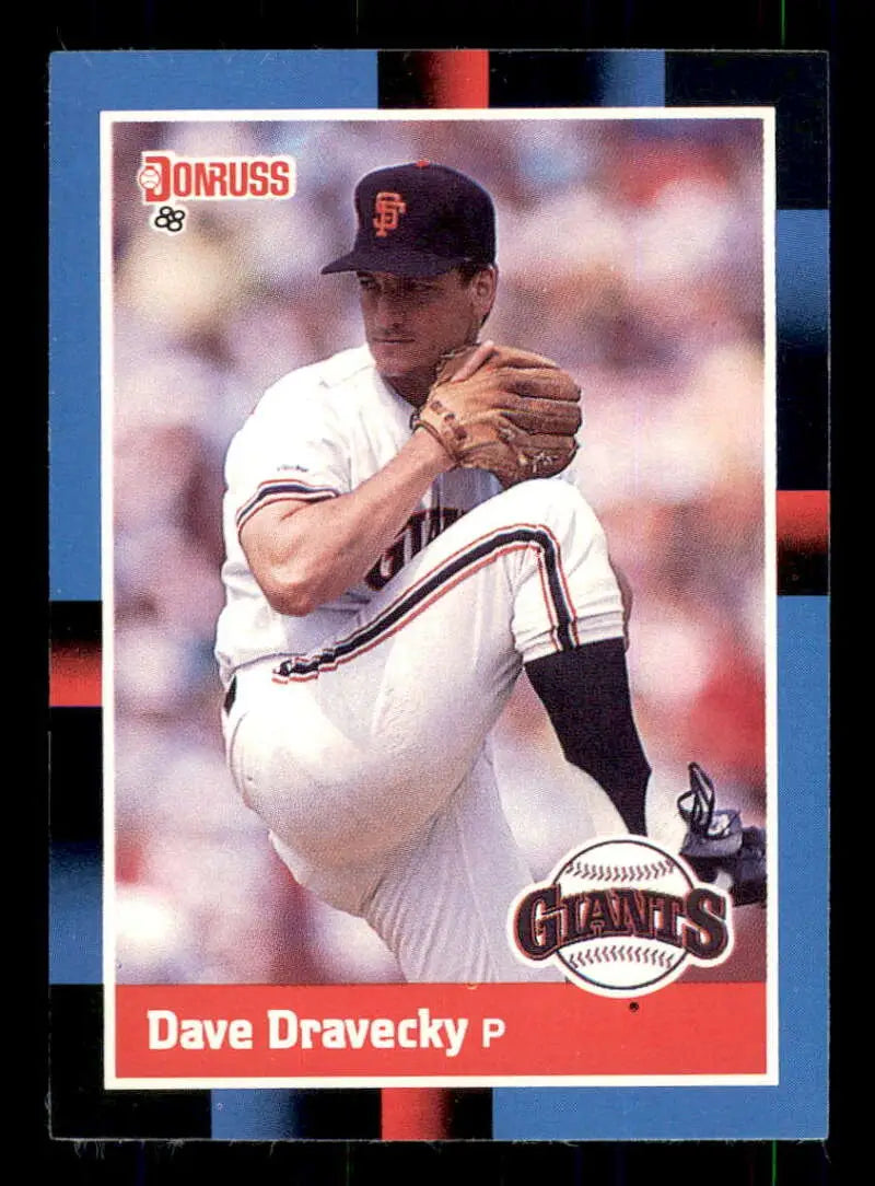 1988 Donruss #485 Dave Dravecky NM-MT San Francisco Giants Baseball Card - Baseball Card Single