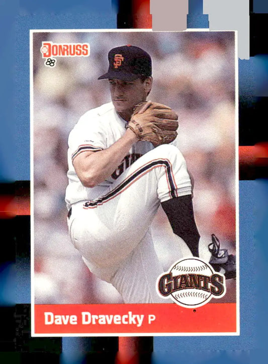 1988 Donruss baseball card featuring Dave Dravecky, 485c Dave Dravecky collectible
