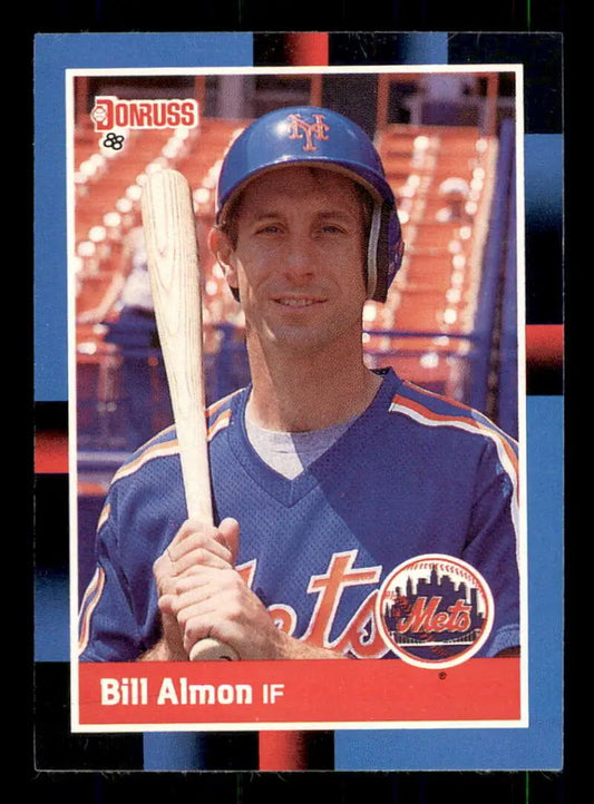 1988 Donruss #487 Bill Almon NM-MT New York Mets Baseball Card - Baseball Card Single