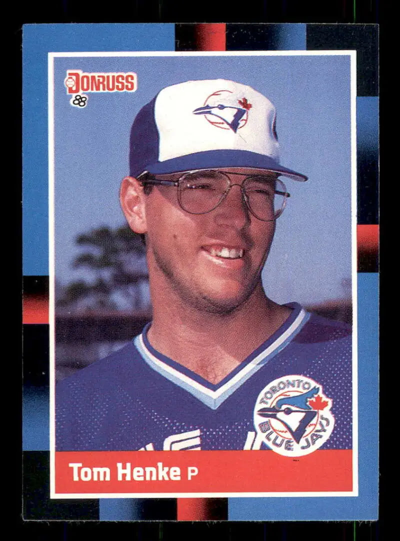 1988 Donruss #490 Tom Henke NM-MT Toronto Blue Jays Baseball Card - Baseball Card Single