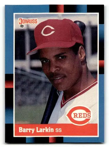 1988 Donruss #492 Barry Larkin Cincinnati Reds Baseball Cards EX/NM ID:64476 - Baseball Card Single