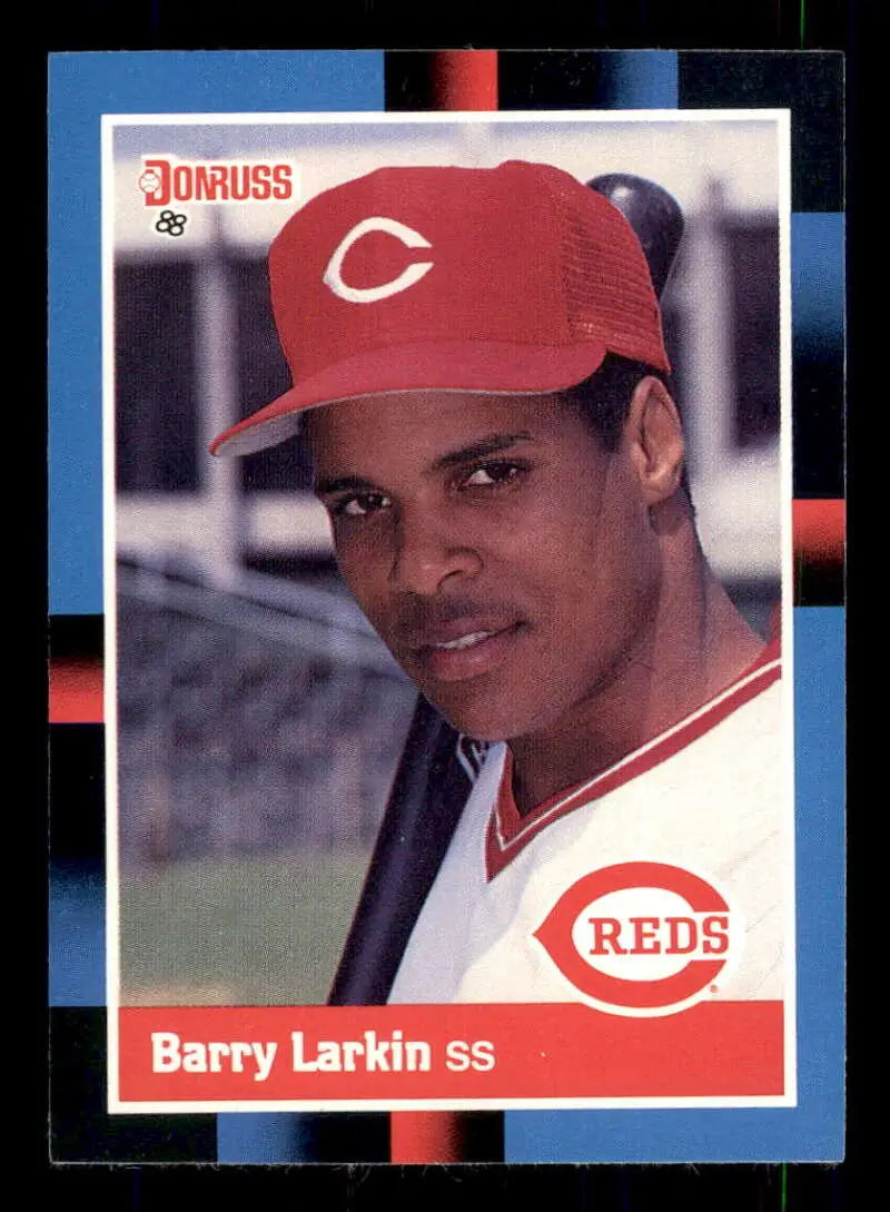 1988 Donruss #492 Barry Larkin NM-MT Cincinnati Reds Baseball Card - Baseball Card Single