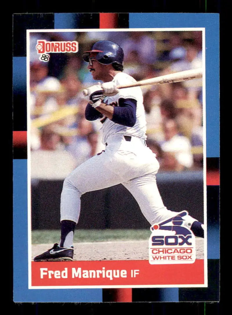 1988 Donruss #493 Fred Manrique NM-MT RC Rookie Chicago White Sox Baseball Card - Baseball Card Single