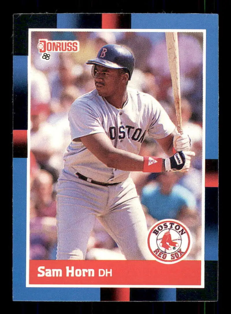 1988 Donruss #498 Sam Horn NM-MT RC Rookie Boston Red Sox Baseball Card - Baseball Card Single