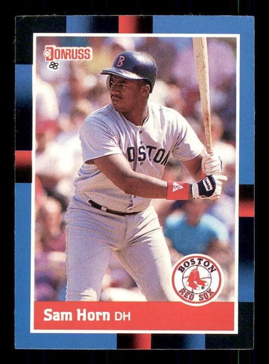 1988 Donruss #498 Sam Horn NM-MT RC Rookie Boston Red Sox Baseball Card - Baseball Card Single