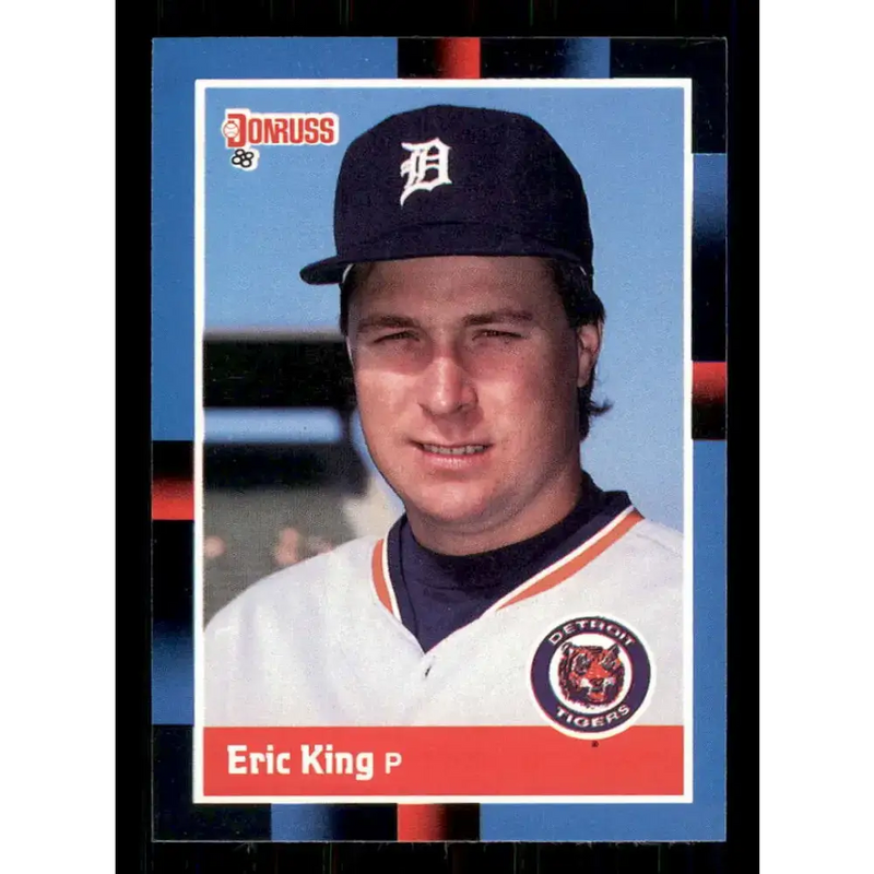 1988 Donruss #50 Eric King EX Detroit Tigers Baseball Card - Baseball Card Single