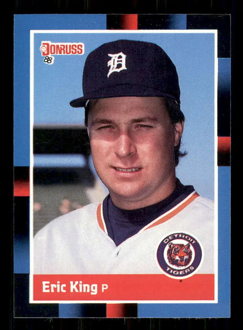 1988 Donruss #50 Eric King NM-MT Detroit Tigers Baseball Card - Baseball Card Single