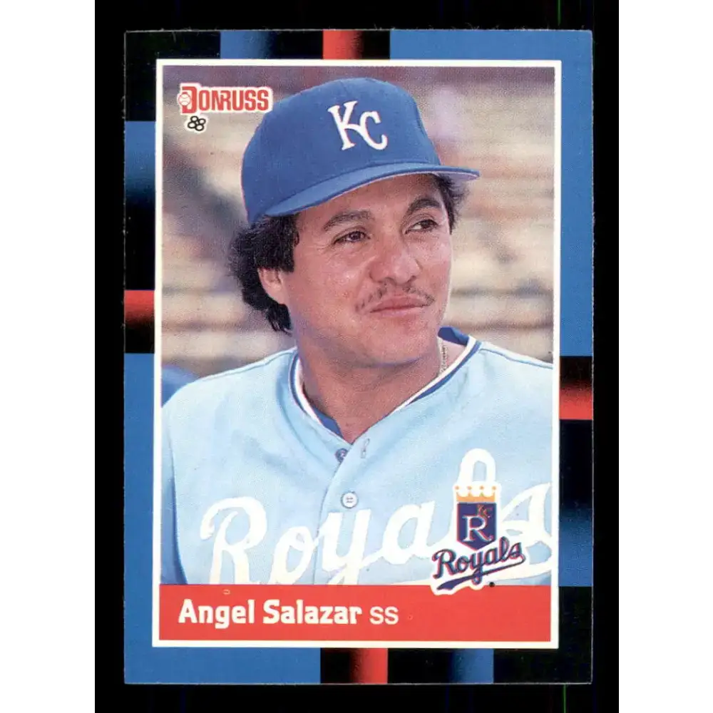 1988 Donruss #502 Angel Salazar EX Kansas City Royals Baseball Card