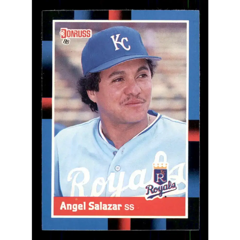 1988 Donruss #502 Angel Salazar EX Kansas City Royals Baseball Card - Baseball Card Single