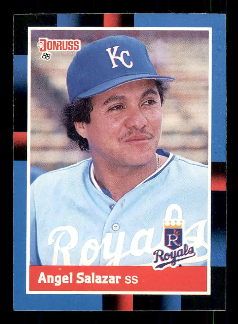 1988 Donruss #502 Angel Salazar NM-MT Kansas City Royals Baseball Card - Baseball Card Single