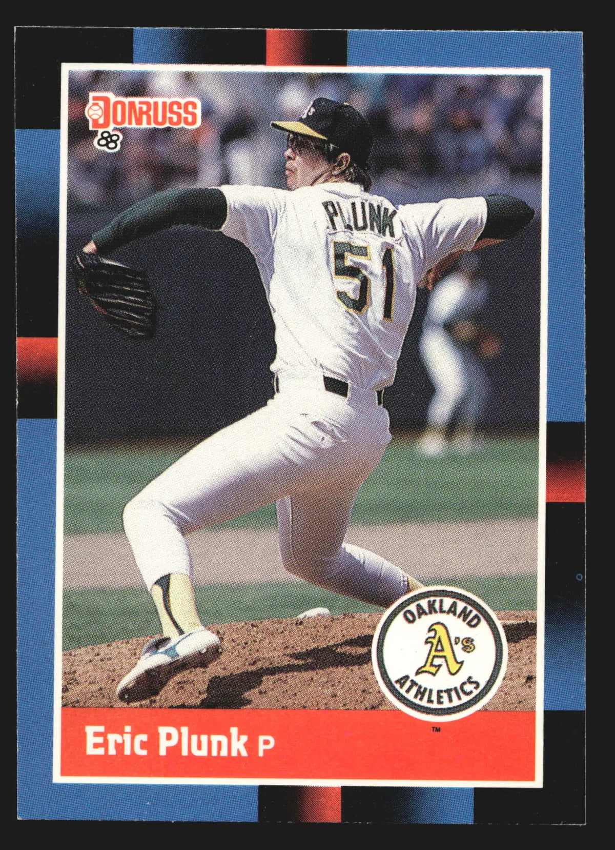 1988 Donruss #503 Eric Plunk Oakland Athletics - Baseball Card Single