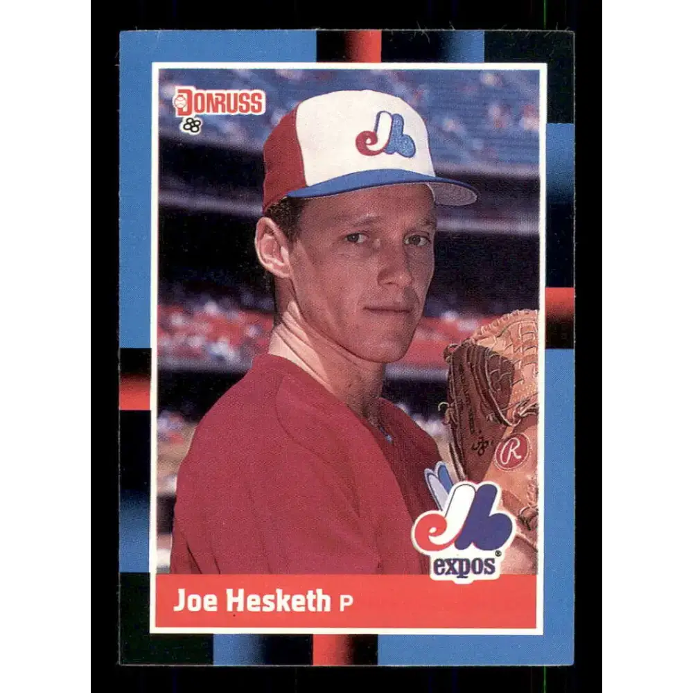 1988 Donruss #504 Joe Hesketh EX Montreal Expos Baseball Card - Baseball Card Single