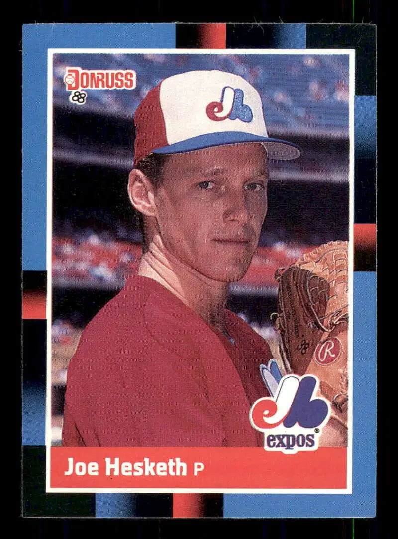 1988 Donruss #504 Joe Hesketh NM-MT Montreal Expos Baseball Card - Baseball Card Single