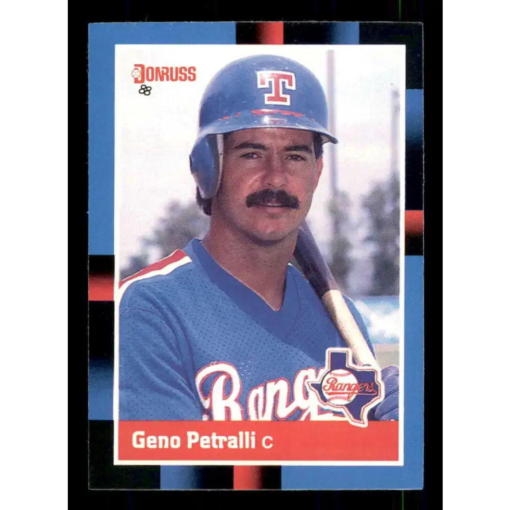 1988 Donruss #506 Geno Petralli EX Texas Rangers Baseball Card - Baseball Card Single