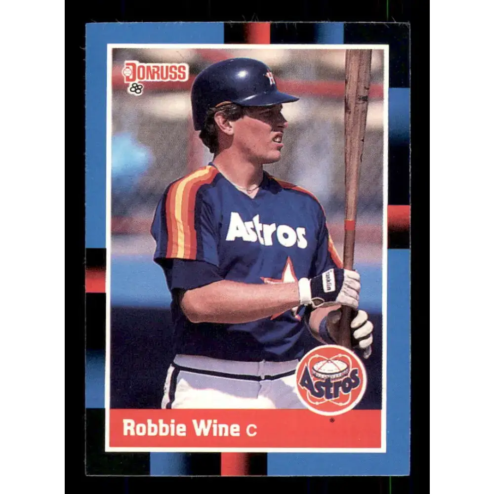 1988 Donruss #508 Robbie Wine EX Houston Astros Baseball Card - Baseball Card Single
